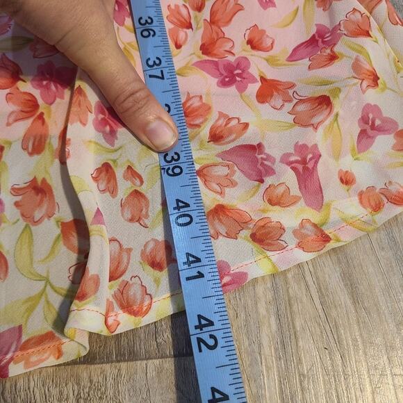 𝅺Byer Dress size 8 spring Floral all over Coral - Picture 8 of 8